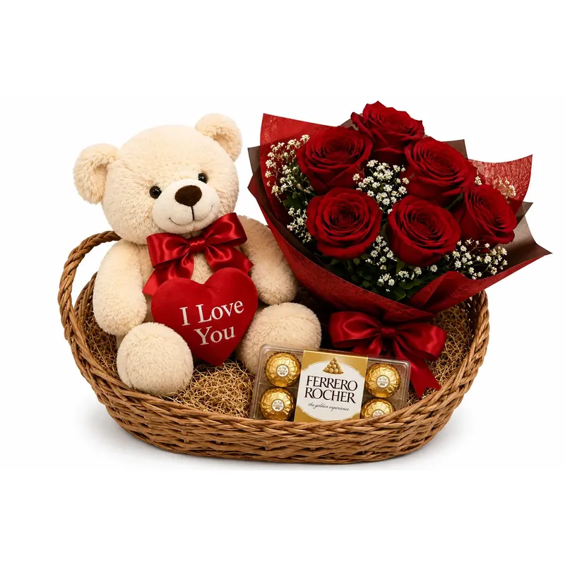 Ursinho, Rosas e Ferrero